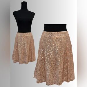 NWT - LOFT Outlet - Half Length Sequin Skirt - Sz 10